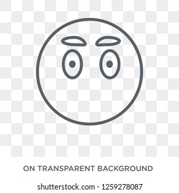 Emoji Without Mouth icon. Emoji Without Mouth design concept from Emoji collection. Simple element vector illustration on transparent background.