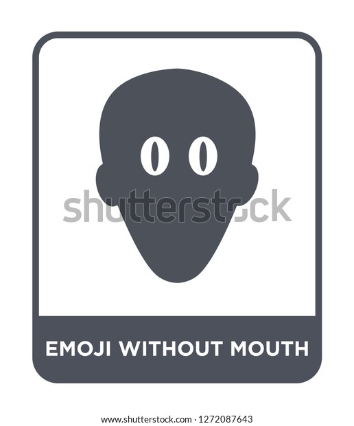 Emoji Without Mouth Icon Vector On Stock Vector (Royalty Free ...