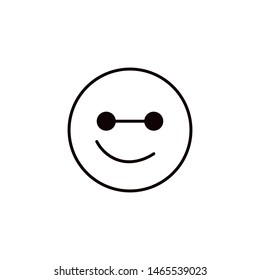  Emojis icon flat style. Round cute Emoticons to World Smile Day.  Expressive avatar. illustration - Vector