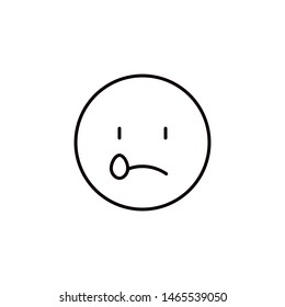  Emojis icon flat style. Round cute Emoticons to World Smile Day.  Expressive avatar. illustration - Vector