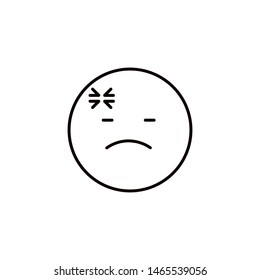  Emojis icon flat style. Round cute Emoticons to World Smile Day.  Expressive avatar. illustration - Vector