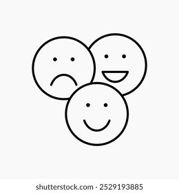 Vector de ilustración de icono de emojis aislado sobre fondo blanco