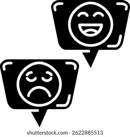 Design de ícone de vetor de linha Emojis