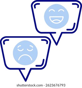 Emojis Line Vector Icon Design