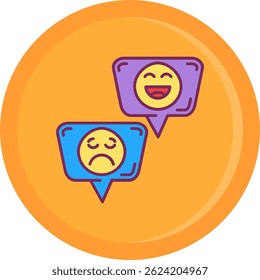 Emojis Line Vector Icon Design