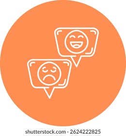Emojis Line Vector Icon Design