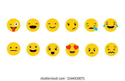 Emojis Vector. Emoji Vector Set Template For Whatsapp