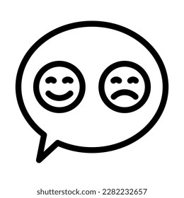 Diseño de iconos de la línea del vector Emojis