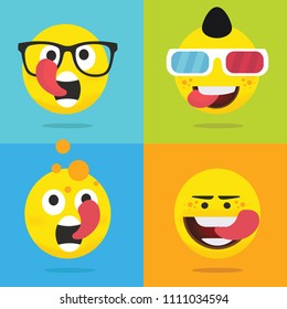Emojis,smiley with tongue 2
