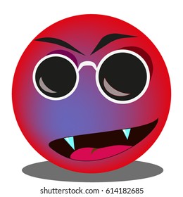 Emoji:Vampire in sunglasses.