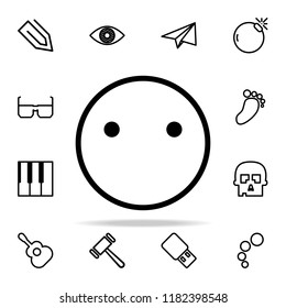 emote indifference icon. web icons universal set for web and mobile on white background