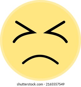 emote yellow with scared expression