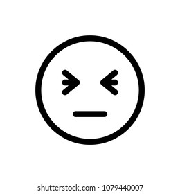 emoticon angry face