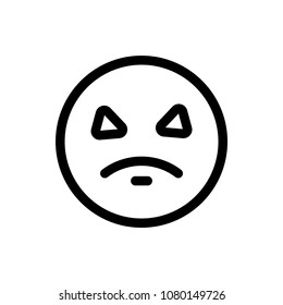 Emoticon Angry Face Stock Vector (Royalty Free) 1080149726 | Shutterstock