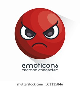 emoticon with angry face icon
