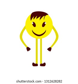 emoticon with arms and legs