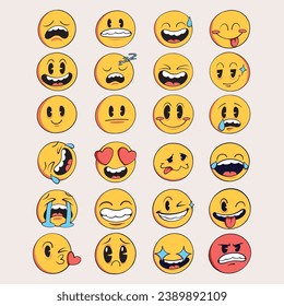 emoticon asset design vector art