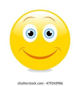 Emoticon with big smile