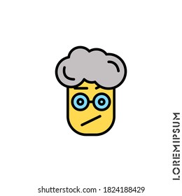 Emoticon boy, man Icon Vector 