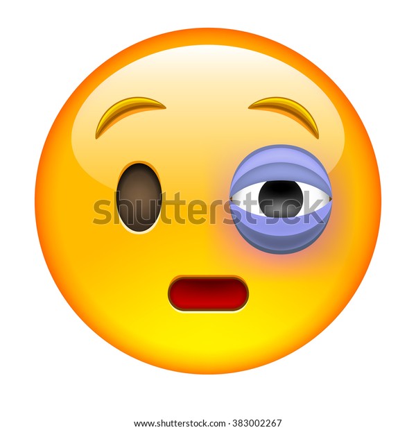 Emoticon Bruise Smile Icon Isolated Vector Stock Vector (royalty Free 