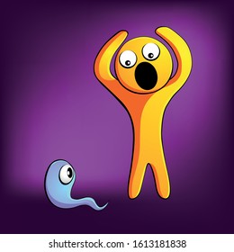 emoticon cartoon characters. different vector illustration. creative