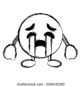 emoticon cartoon face crying character