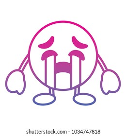 emoticon cartoon face crying character