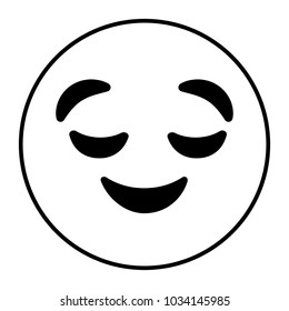emoticon cartoon face grinning closed eyes expression