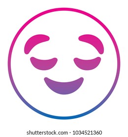 emoticon cartoon face grinning closed eyes expression