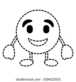 emoticon cartoon face happy character