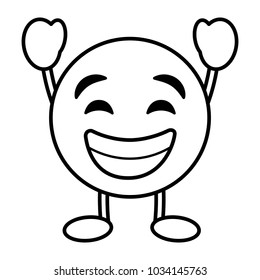 emoticon cartoon face smiling happy character