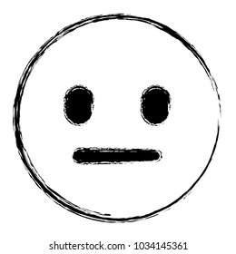 emoticon cartoon face speechless expression