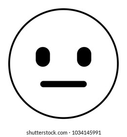 emoticon cartoon face speechless expression