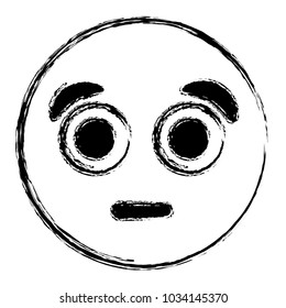 emoticon cartoon face surprised expression