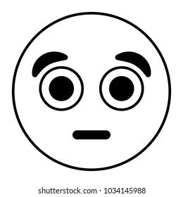 emoticon cartoon face surprised expression