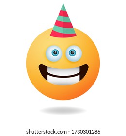 Emoticon character - Charming picture of emoticon mascot design concept with smile expression. Mascot logo design
