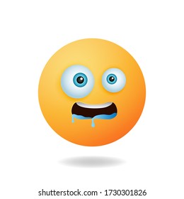 Emoticon Character Concept Cartoon Character Design Stock Vector ...