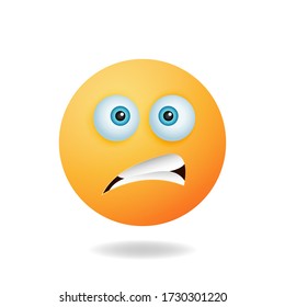 Emoticon character - Cute emoticon cartoon characters with angry expression. Mascot logo design