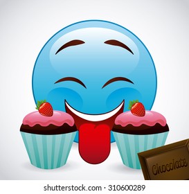 emoticon concept design, vector illustration eps10 graphic 