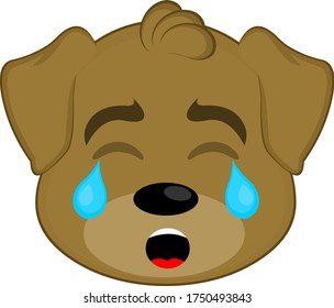 Emoticon of a cute dog's face

