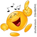 Emoticon dancing to music