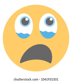 An emoticon depicting expression of being baffled
