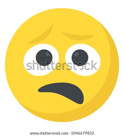 An emoticon depicting expression of being baffled
