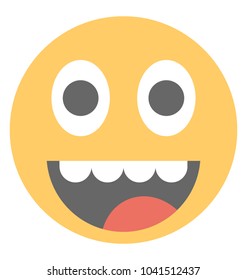 
An emoticon depicting expression of happiness

