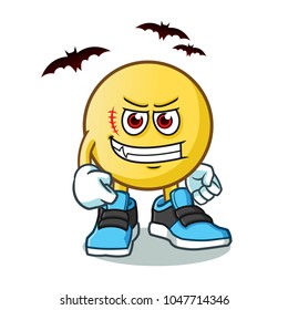emoticon dracula vector cartoon illustration