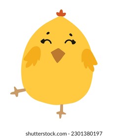 emoticon duckling isolated on white background