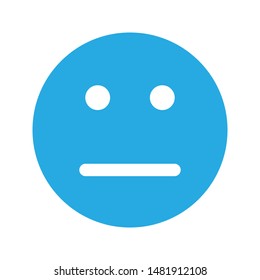 Emoticon Emoji Face Icon Symbol Vector on white background.