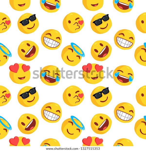 Emoticon Emoji Pattern Emoji Vector Illustration Stock Vector Royalty The Best Porn Website