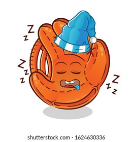 emoticon emoji sleeping with sleeping hat cartoon. cartoon mascot vector