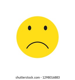 Emoticon emoticon,Sad face. Vector eps 10